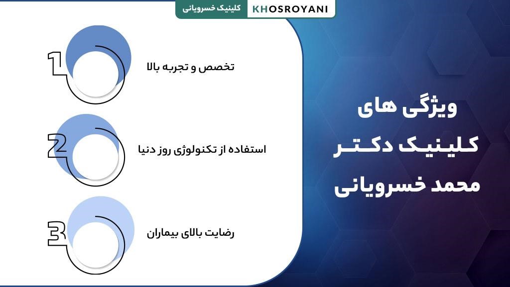 ویژگی های کلینیک دکتر محمد خسرویانی